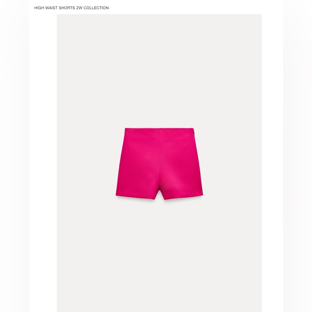 Zara High Waist Pink Shorts NWT!